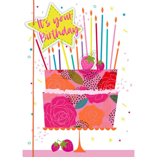 Picture of ITS YOUR BIRTHDAY NEON CARD